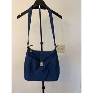 Baggallini Crossbody/Shoulder Bag Navy Blue Light Weight Nylon Bag Boho